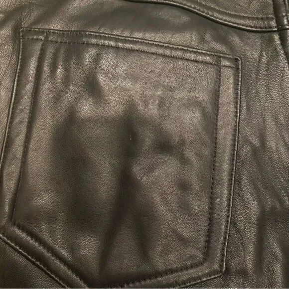 Vintage Valerie Stevens Sport 100% Lambskin Leather High Waisted Pants Women’s 6